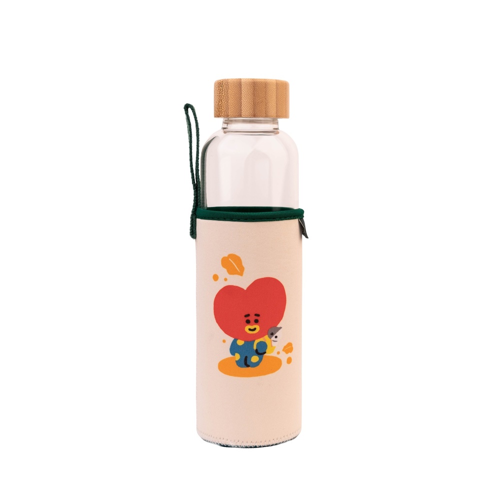 BT21 - Tata Glass Bottle Bouteille - Multicolore